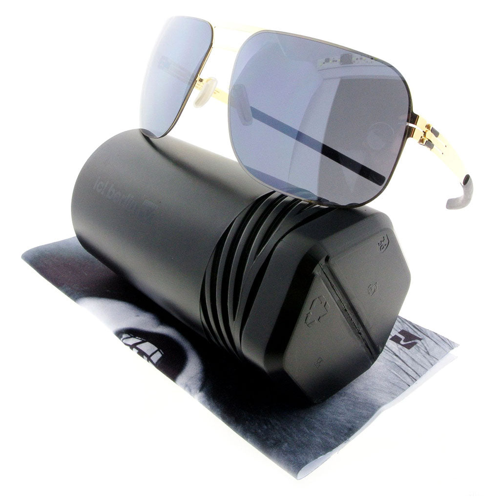 ic! Berlin F10 Wannsee Sun-Gold Black-Mirrored - OchelariDirect