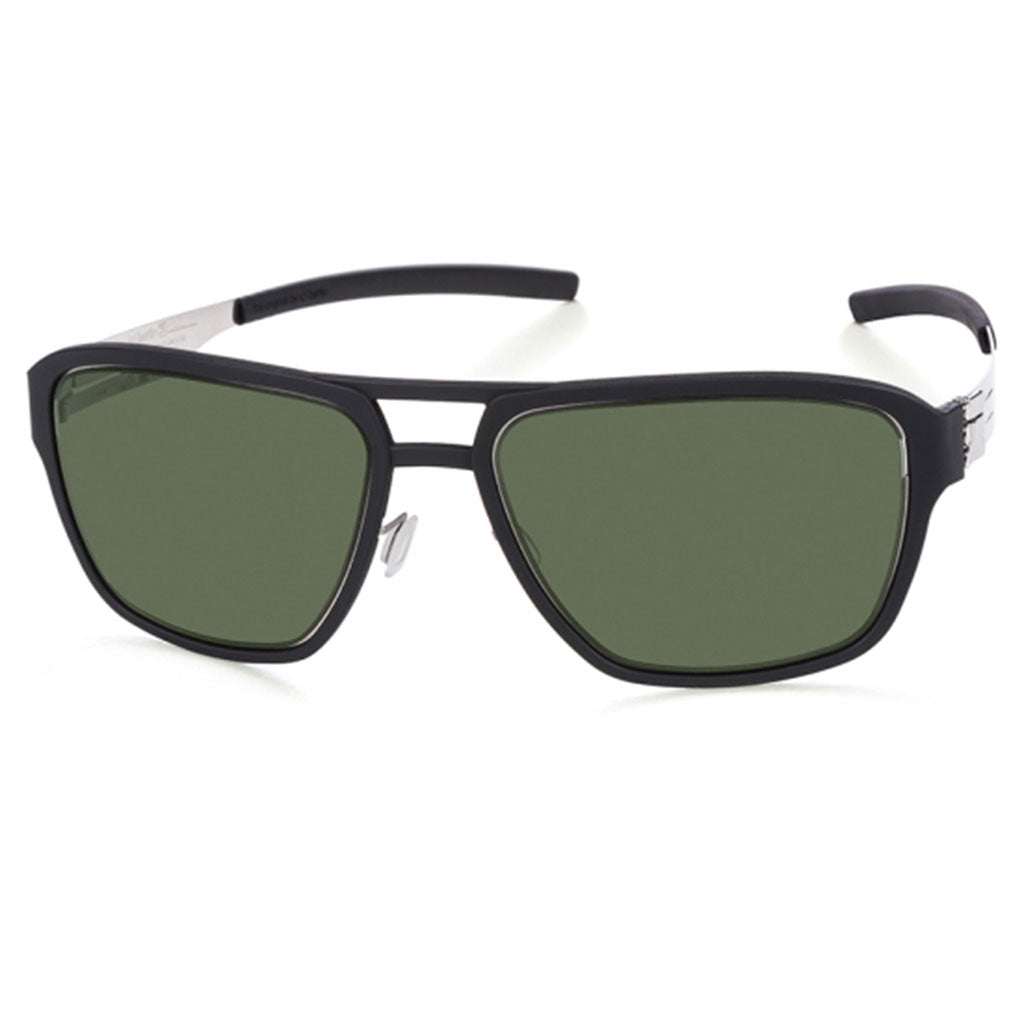 ic! Berlin Wipeout Chrome Black-Green Polarized - OchelariDirect