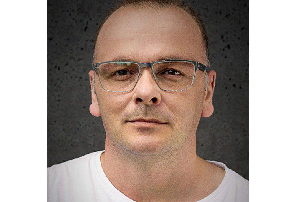 ic! berlin Jan H.-Graphite-Black-RX-Clear-Flex - OchelariDirect